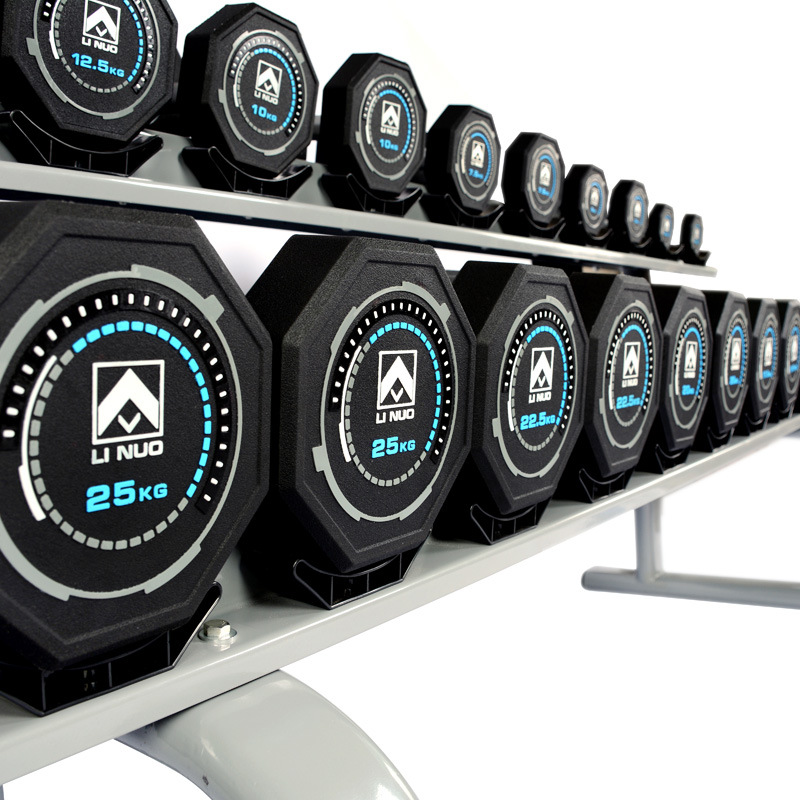 PU dumbbells, special fixed dumbbells for men's gyms, commercial fitness equipment, home professional rubber-coated dumbbell sets details Picture