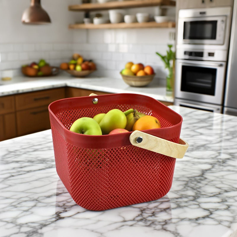 Style kitchen and bathroom storage basket, Risa basket, hand-held storage basket, storage basket, snack basket Specification image