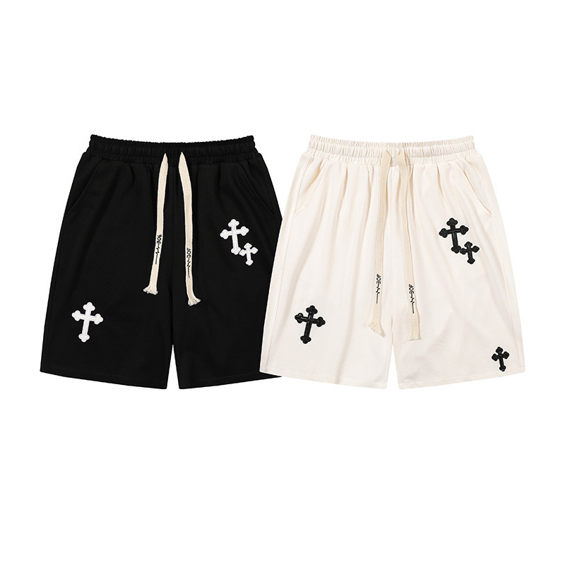 The five-inch pants are trendy, youthful, and fashionable. The casual pants are elegant and stylish. Harajuku summer men's sportswear pants are straight-leg and loose Specification image