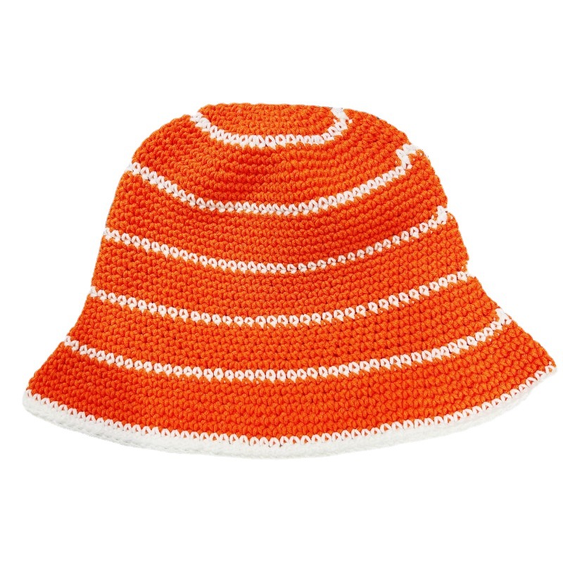 Sombrero mujer otoño invierno casual compras rayas sombrero de pescador versión coreana moda multifuncional punto domo cuenca sombrero plegable maré Item Picture