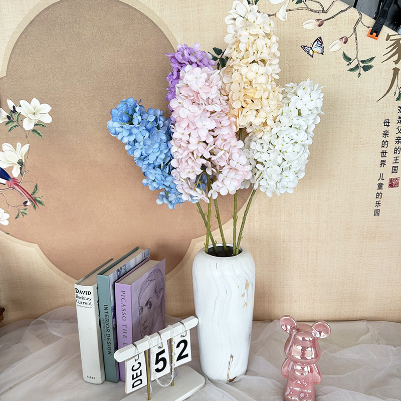 跨境新品宝塔绣球仿真花婚庆家居装饰假花插花配饰影楼摄影道具花