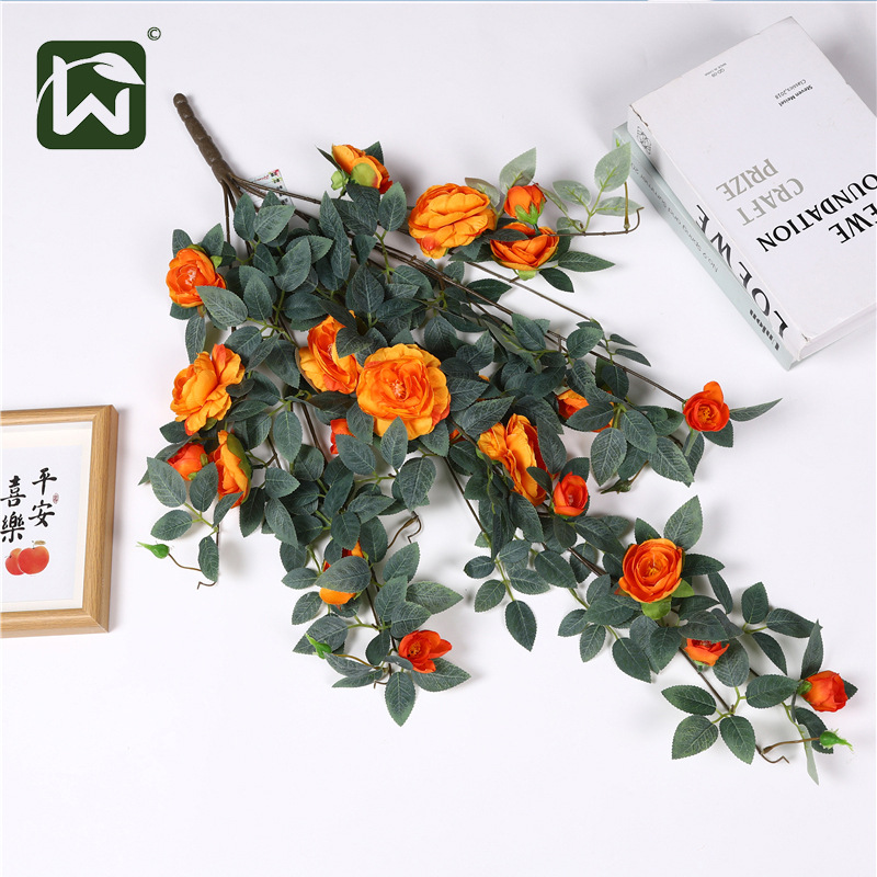 Factory direct sales of artificial rose wall hangings for wedding shooting backgrounds. Factory direct sales of roses details Picture