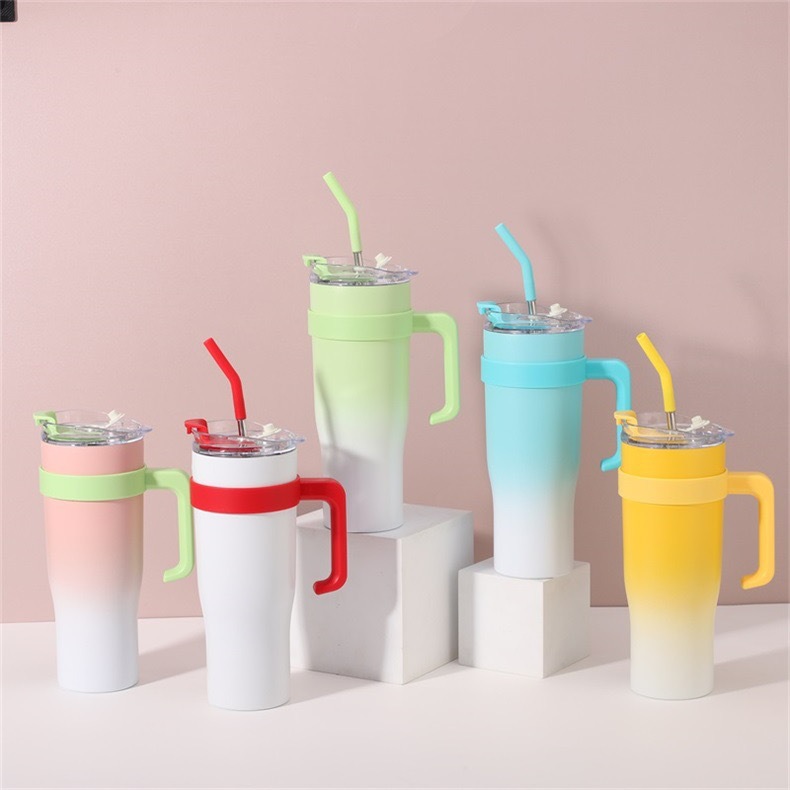 Cross-border 40oz vacuum giant insulated cup, outdoor sports ice king cup, car cup, 304 heat and cold preservation