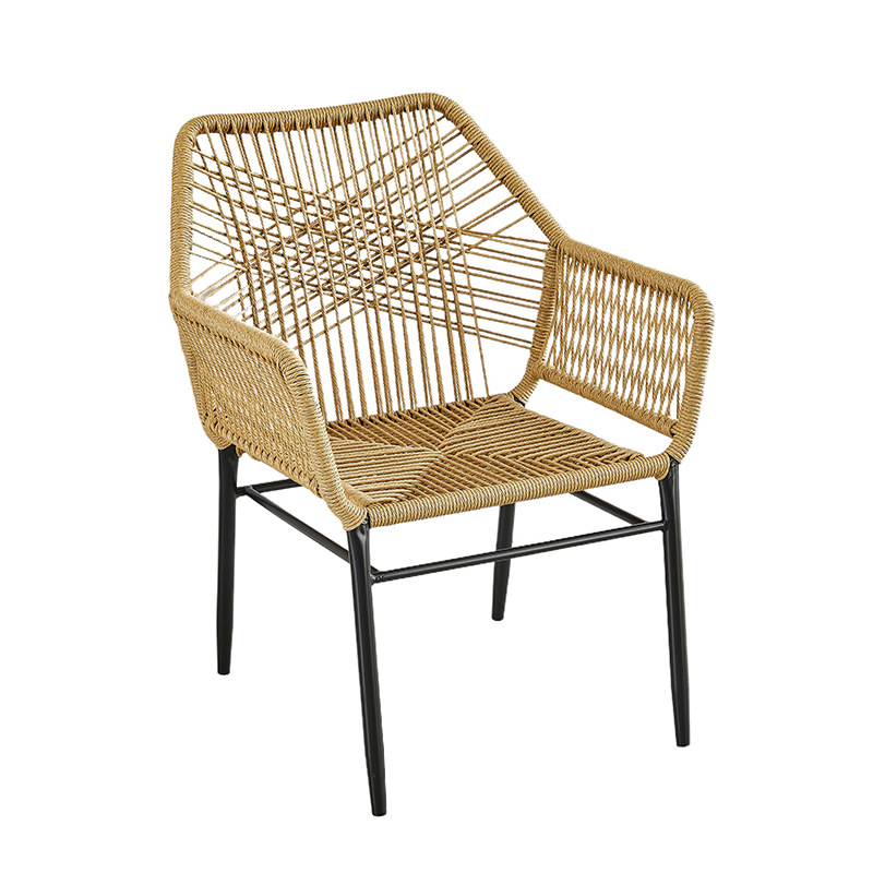 铁艺藤椅/实木藤椅/藤椅椅子/藤条椅/花园桌子白底实物图