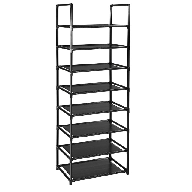 简易鞋架组合鞋架无纺布鞋架防尘8层鞋子收纳架 卧室走道整理鞋架