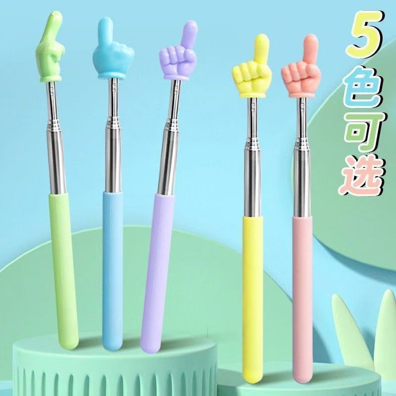 Retractable teaching stick, finger reading stick, children's reading, learning, reading, retractable little finger stick, command teaching stick, teaching stick details Picture