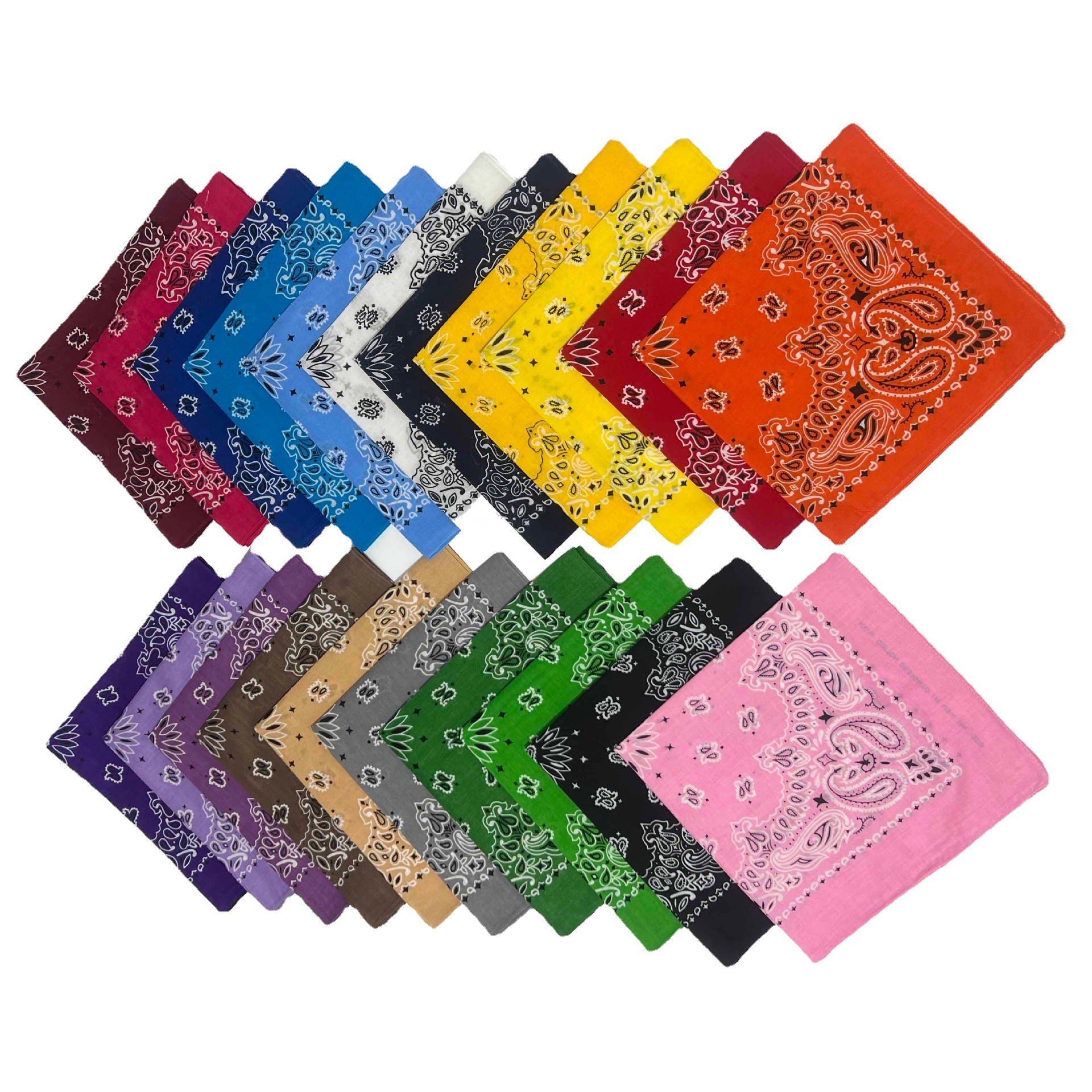 Cross-border pure cotton headscarf, sunflower Bandana scarf, outdoor printed all-cotton square scarf, wholesale in stock, printed log