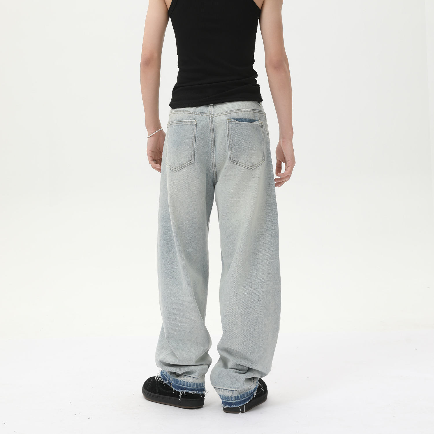 至芃知禧牛仔裤男/牛仔裤/牛仔裤男/牛仔裤男士宽松休闲/裤子冬产品图