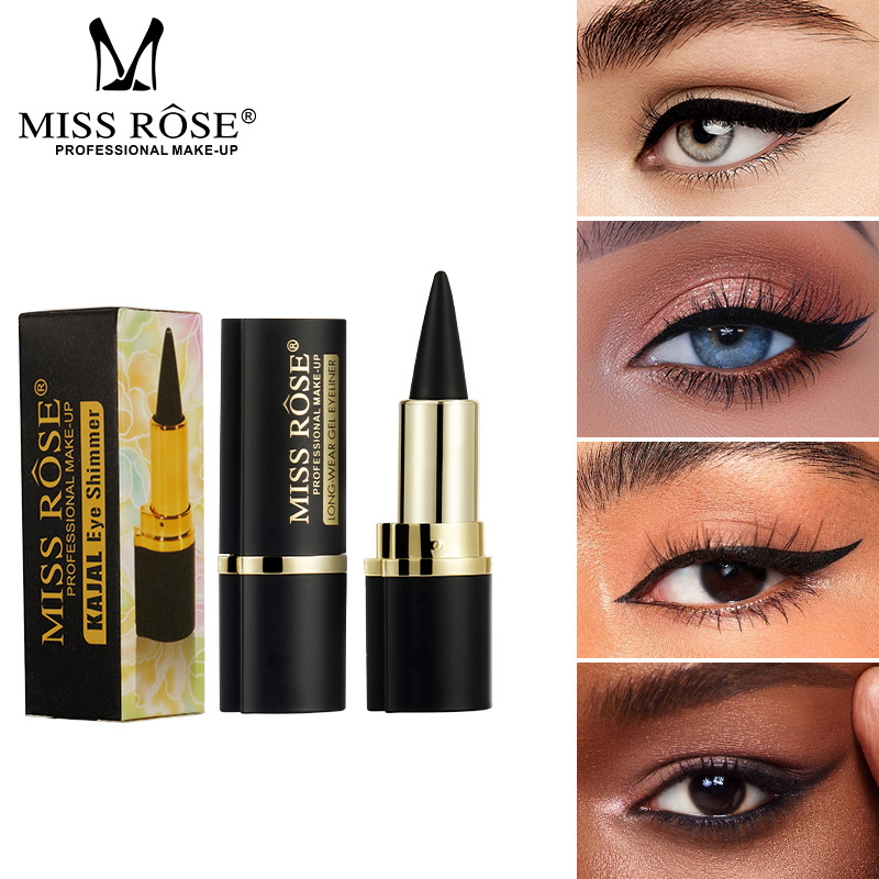 MISS ROSE跨境眼线膏笔 尖头眼妆眼线笔多色浓郁持久防水化妆彩妆
