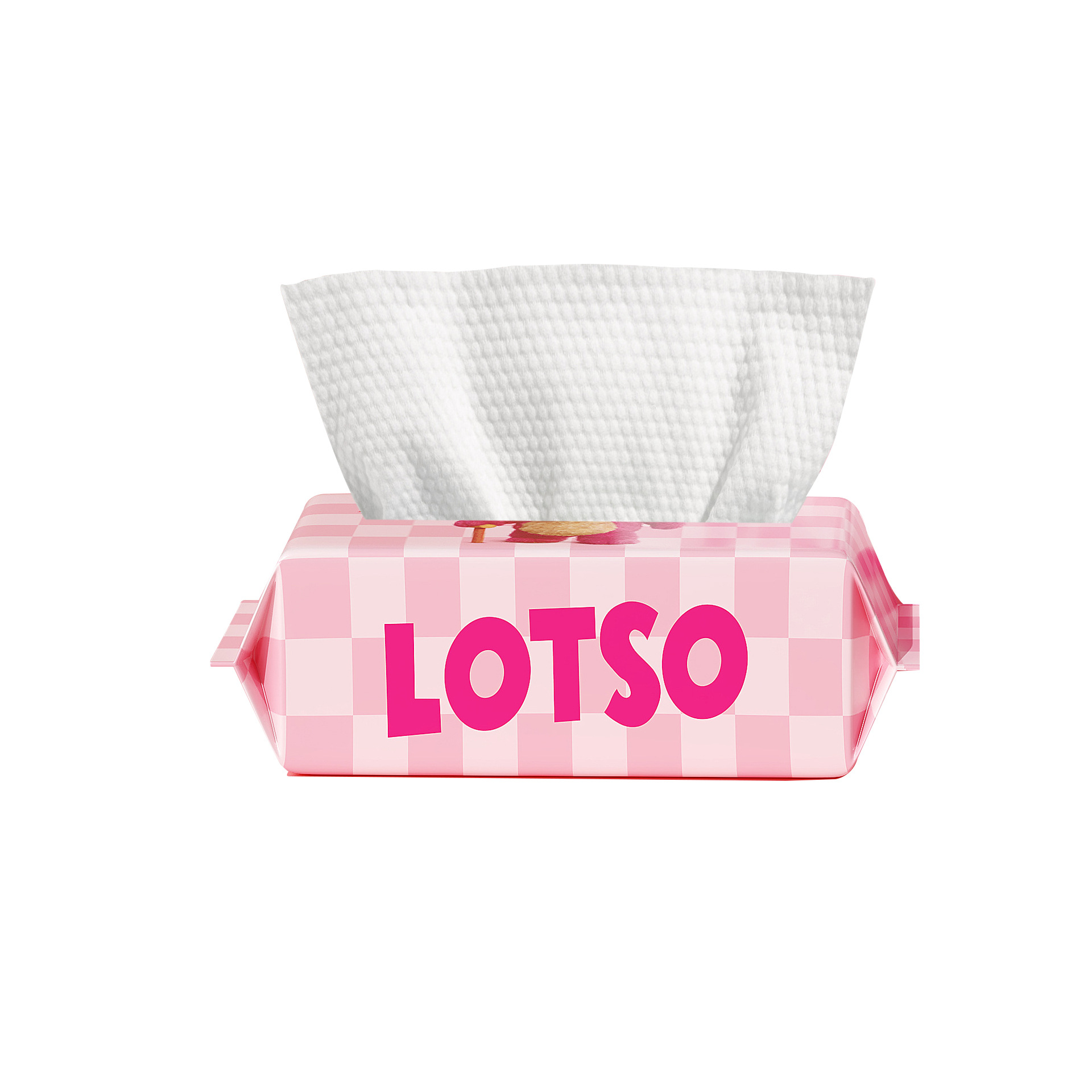 50抽*3包草莓熊洗脸巾抽取式大容量迪尼士一次性洁面巾加厚擦脸巾白底实物图