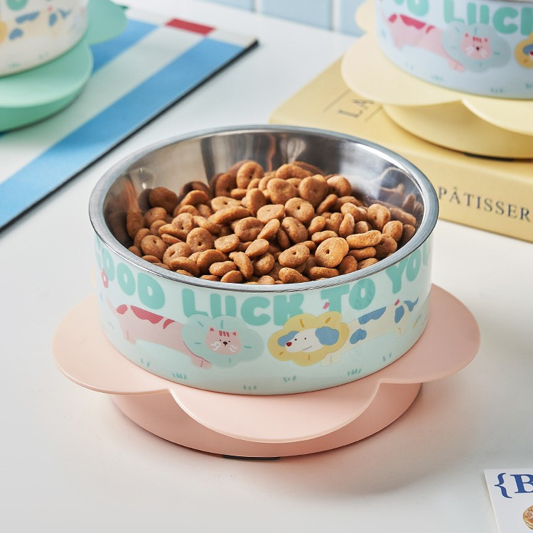 Pet food bowl, pet supplies, feeding bowl, pet bowl, pet feeding bowl, pet water dispenser, durable and anti-slip pet food bowl set details Picture