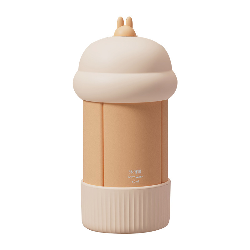 Four-in-one travel dispensed bottle lotion, shampoo and body wash dispensed, extruded sealed bottle portable set for going out Item Picture