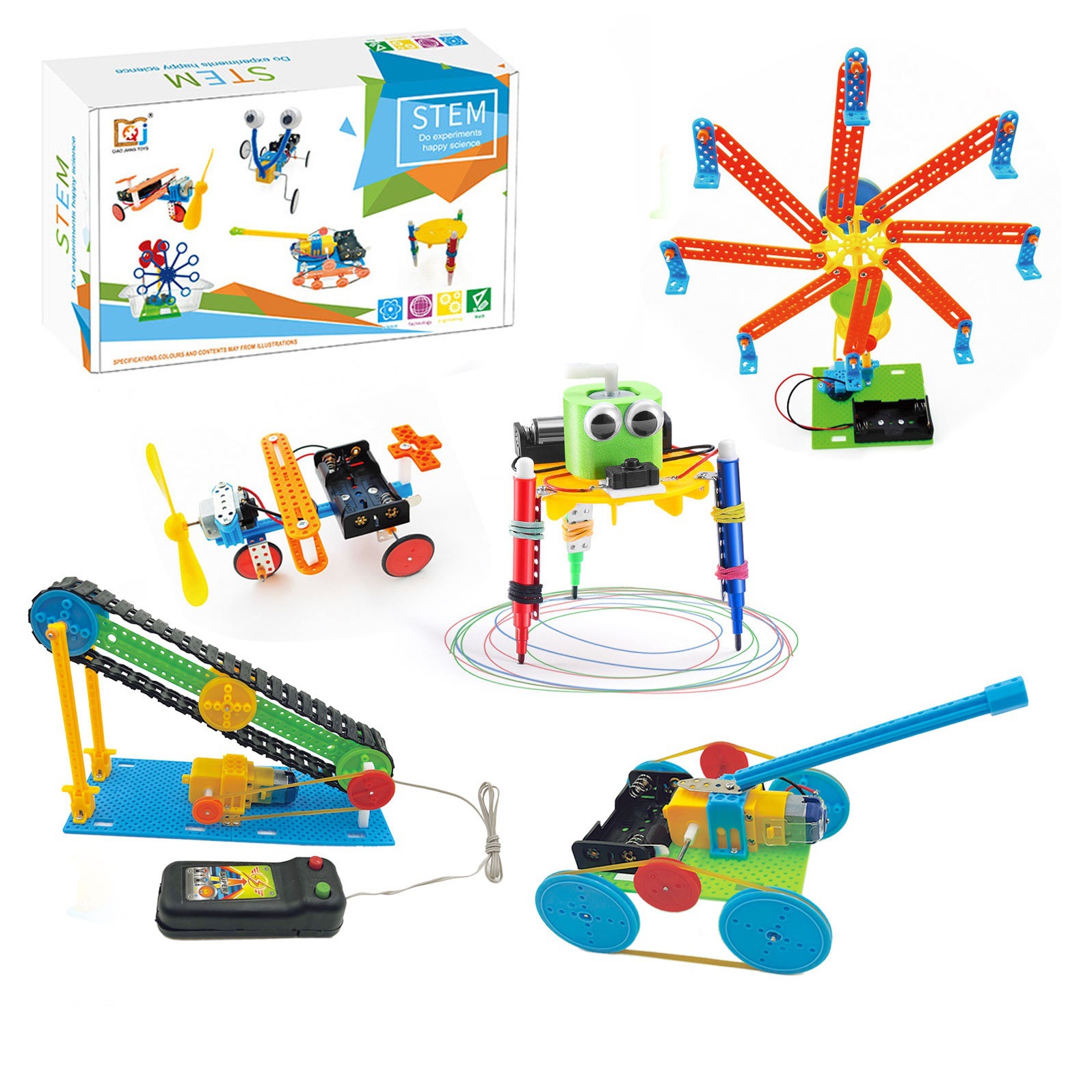 Cross-border source diy experimental material package set, toy creative assembly, children's science STEAM education small project Application Scenario