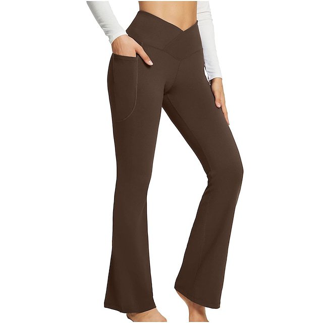 2024 European and American professional slimming and breathable solid color seamless casual micro-flared high-waisted hip-lifting fitness pants Application Scenario