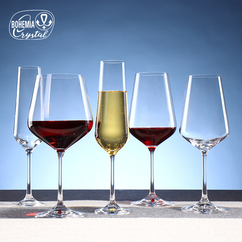 Bohemia Crystal Lex wine glasses, light luxury creative crystal wine glasses, hotel supplies batch Specification image