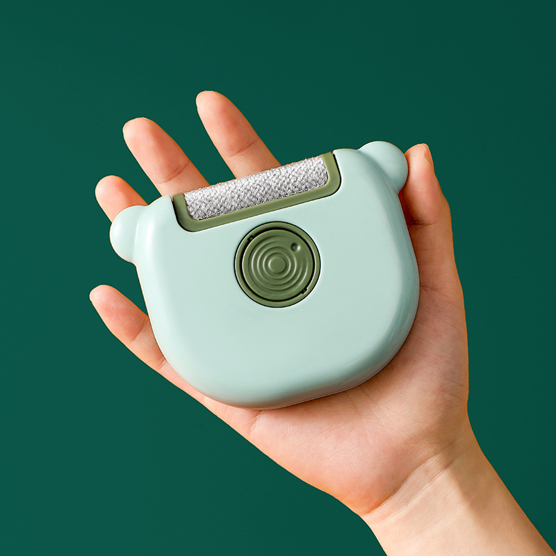 来图定制三合一衣物刷毛器静电除毛刷毛衣刮毛器旋转滚筒粘毛器