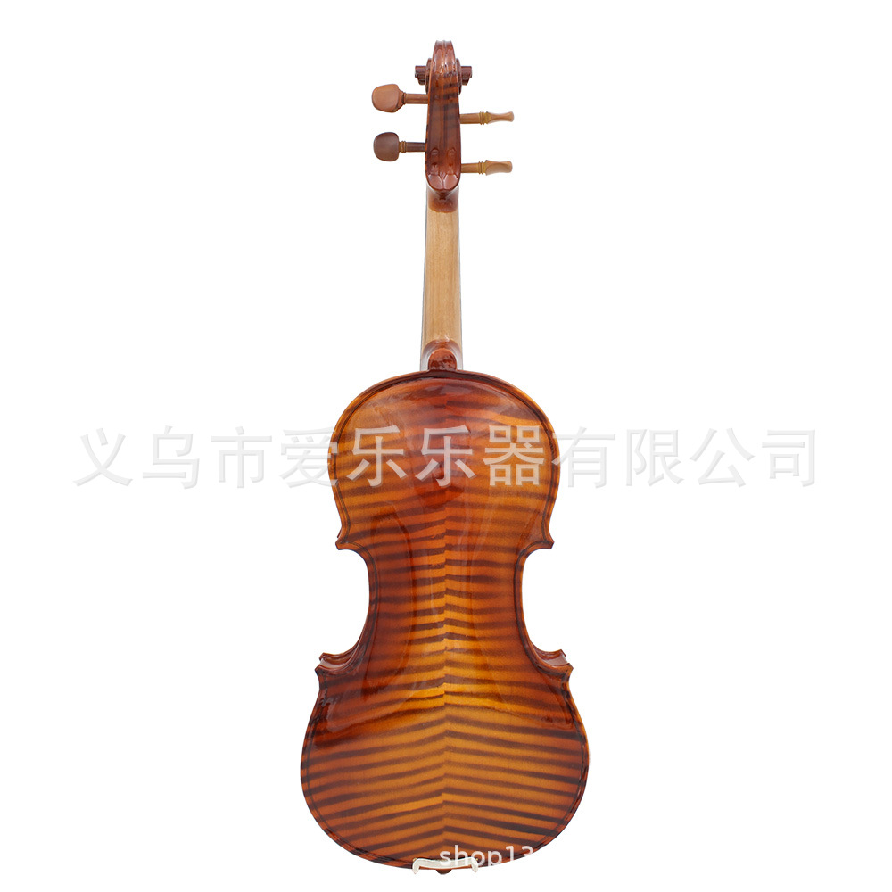 Cross border bright viola panel de abeto hecho a mano violín con patrón de tigre violín adulto niños estudiante práctica viola Specification image