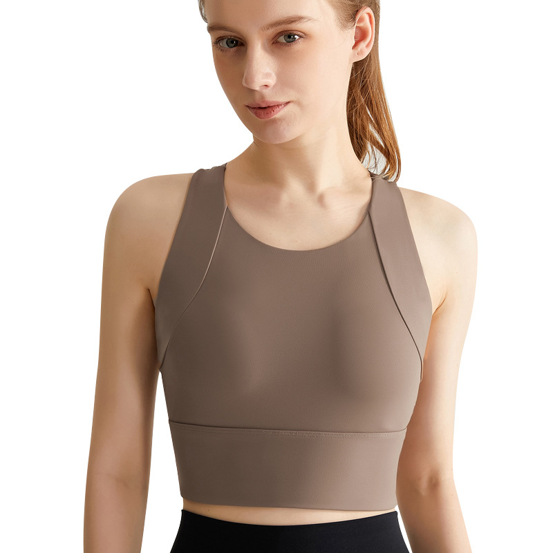 Weiman high-strength yoga vest, one-piece shockproof and breathable underwear, beautiful back fitness top with chest pad, exercise Item Picture