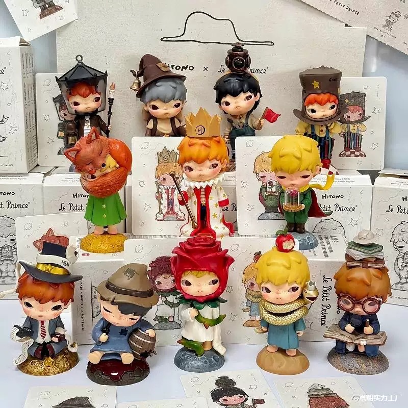 新品POPMARTHirono小野小王子联名系列手办盲盒潮流玩具摆件礼物