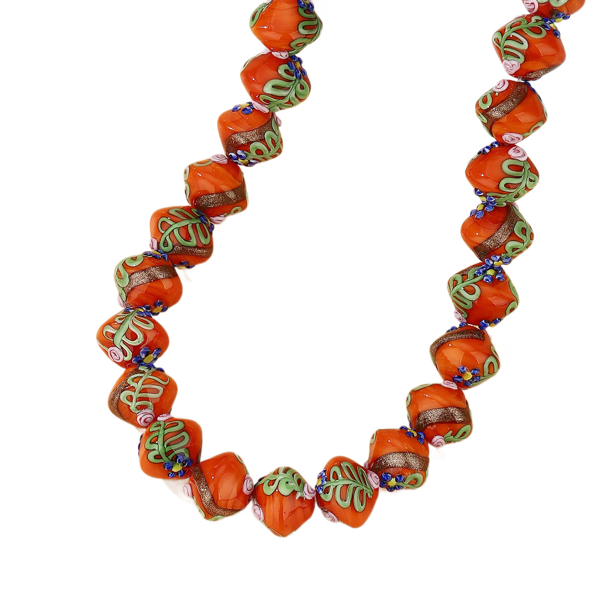 New hand-painted bucket beads, loose beads, DIY jewelry accessories, necklaces, bracelets, beaded materials, wholesale glassware Item Picture