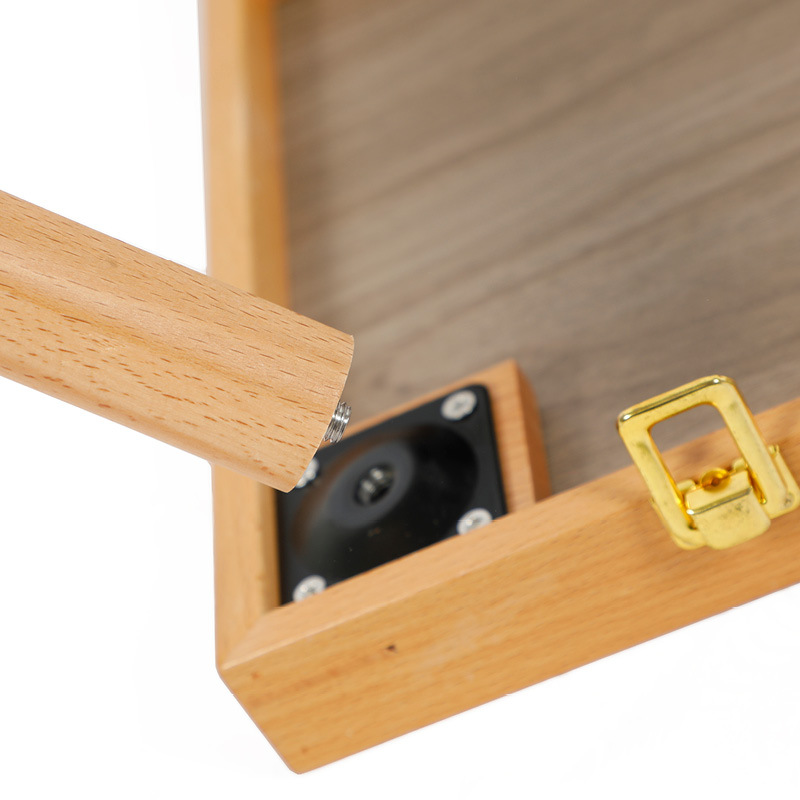 户外实木麻将机露营麻将桌餐桌两用迷你麻将折叠便携宿舍麻雀牌产品图