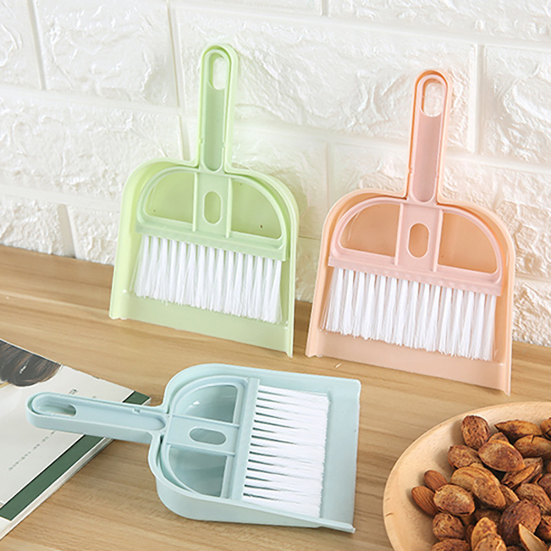Mini desktop broom and dustpan set, car broom, bed hair, garbage shovel, small sweeping broom, keyboard brush