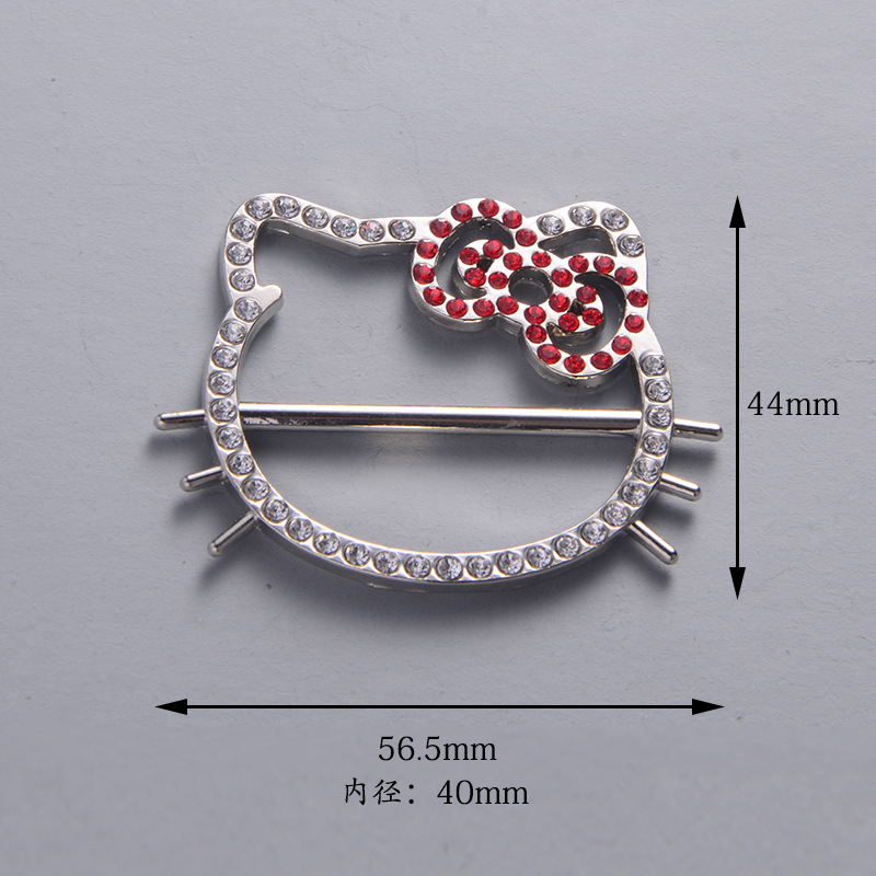 Korean version versatile metal adjustable buckle knotting magic tool, waist-cinching scarf and silk scarf buckle manufacturer in stock, dual-purpose clothing accessory Item Picture