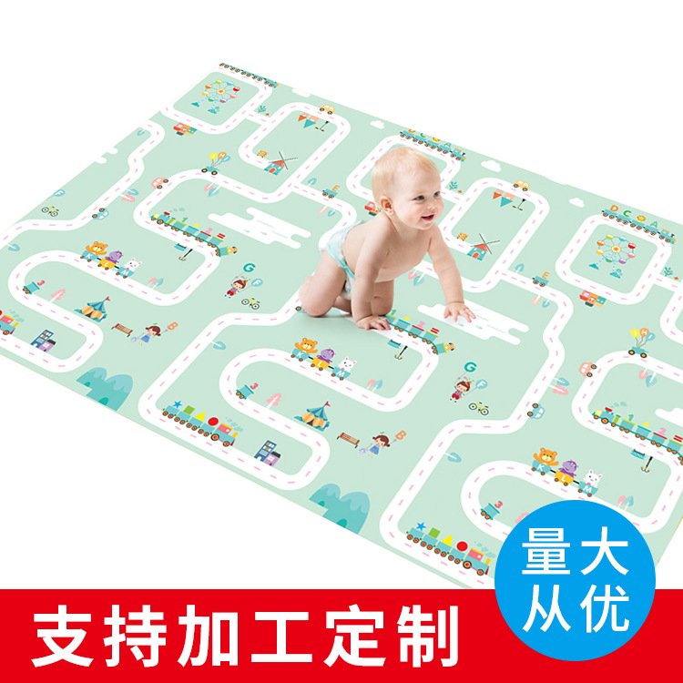 Factory Wholesale Thickened Cartoon Foam Floor Mats, Game Mats, Xpe Baby Crawling Mats, Folding Item Picture