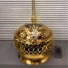 Cross-border luxury golden lace hanging stove, dining stove, alcohol stove, hotel insulated stove, Chafing Dish Specification image
