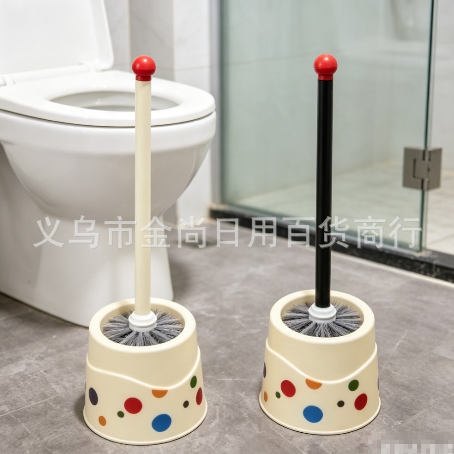 Creative high appearance level toilet brush, no blind spots in the toilet, household bathroom squat toilet, long-handled toilet cleaning brush, cleaning brush wholesale Specification image