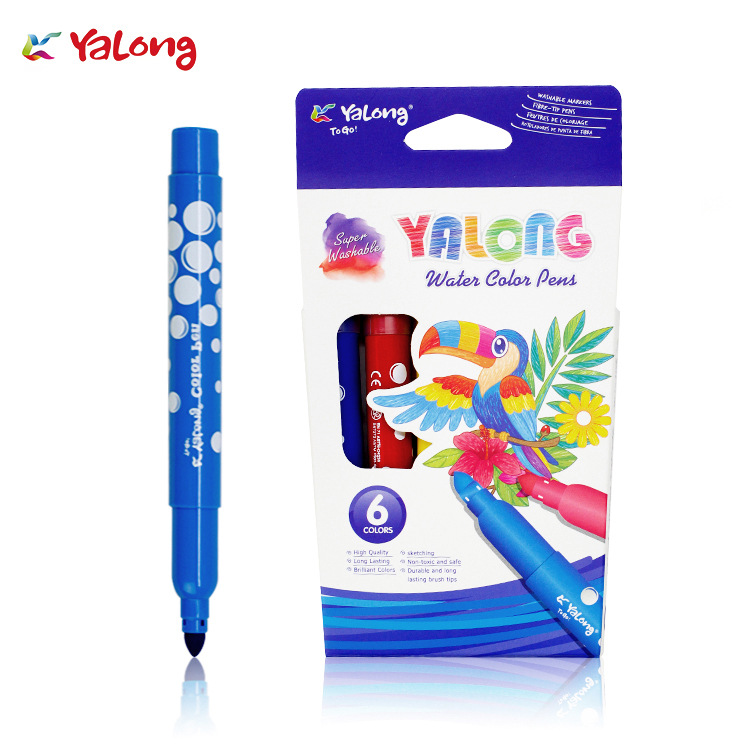Yalong Cross-border Watercolor Pens 6-color professional and affordable watercolor pens