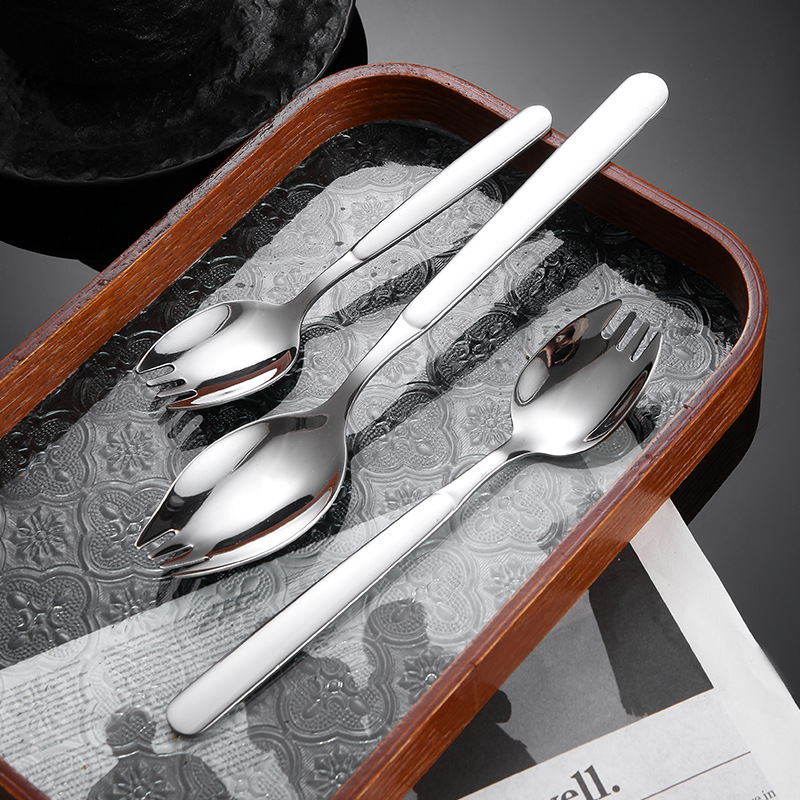 汤勺不锈钢/勺子/二钉铲勺/餐具刀叉勺/野营餐具细节图