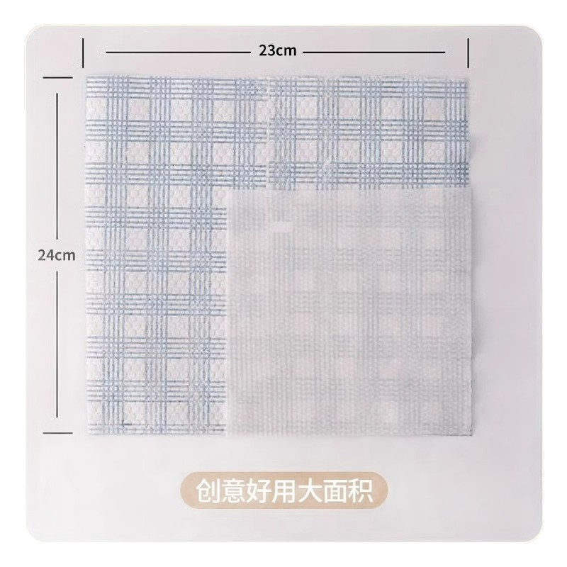 懒人抹布厨房一次性可水洗干湿两用加厚去油清洁纸巾不沾油洗碗布白底实物图