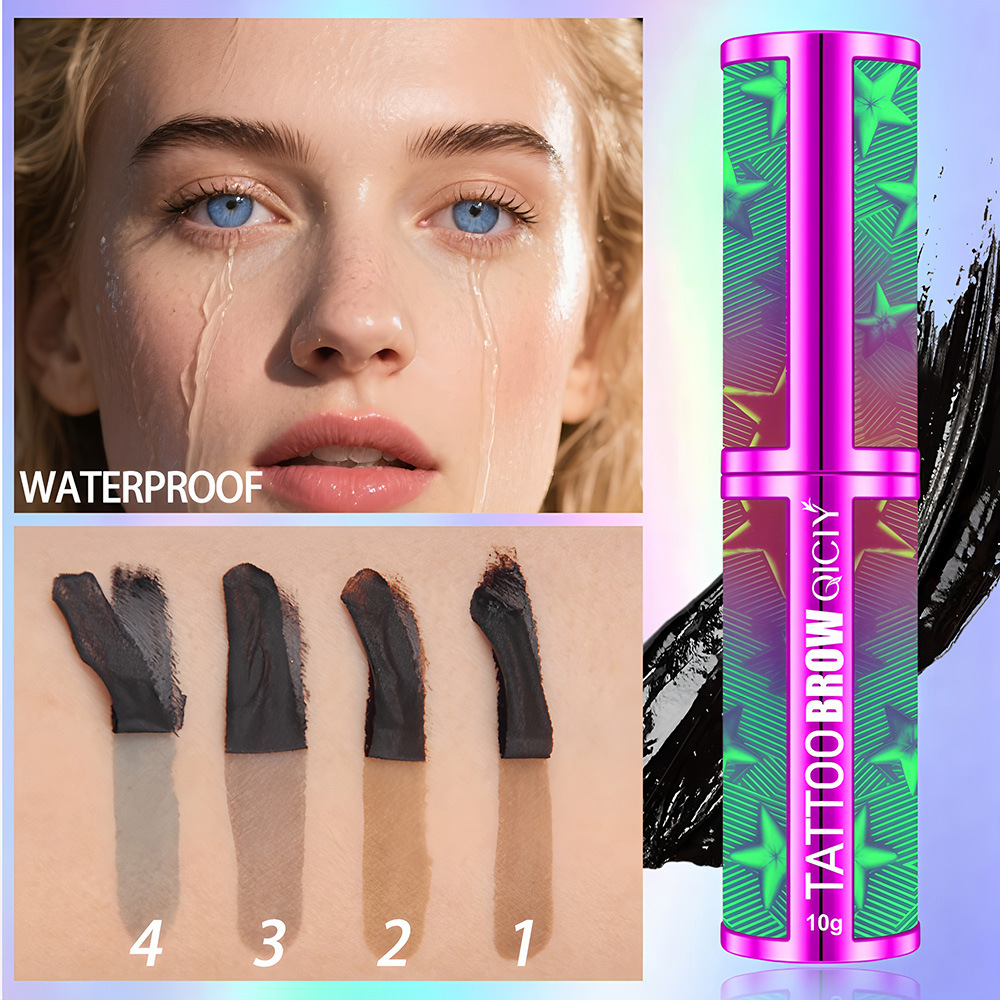 【 Cross-border Exclusive 】QICIY Eyebrow Lift Cream available in 4 colors, waterproof, sweat-proof, natural and long-lasting. Wholesale Specification image