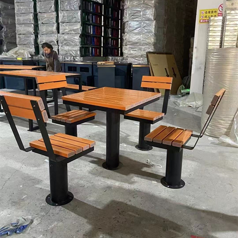 户外桌椅庭院阳台休息区公园老年班一桌多用组合象棋棋牌桌椅细节图