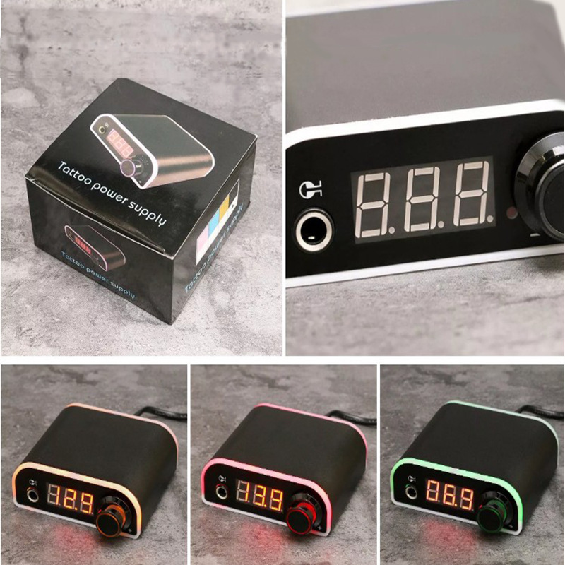 shanilak tattoo machine power supply Aurora Phantom Color Edge mini LED LCD display voltage stabilizer Tattoo equipment motor set details Picture