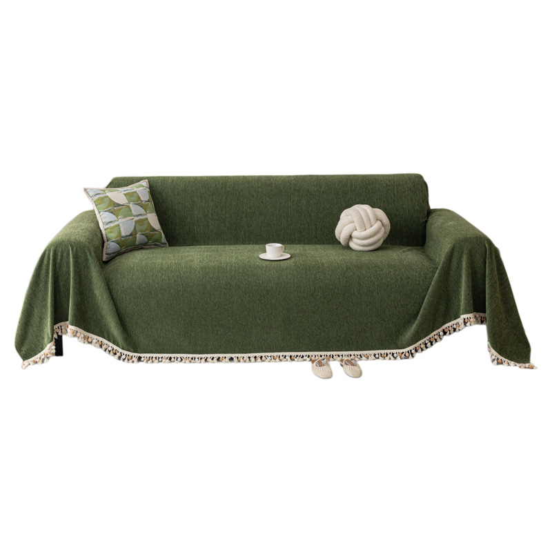 现代简约雪尼尔沙发盖布加厚四季通用亚马逊跨境沙发套罩毯子定制详情图5