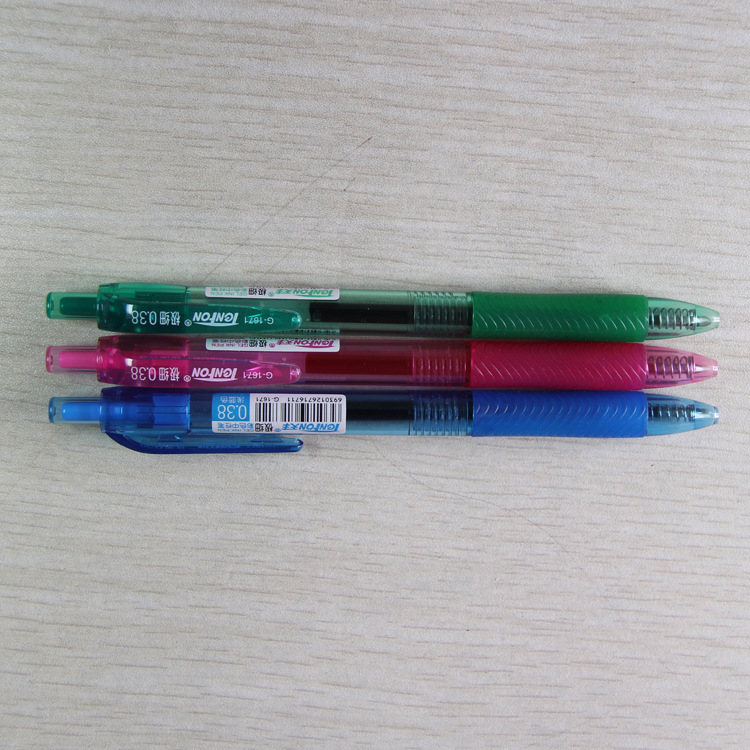 Wenzhou Tianfeng 1671 Press Gel Pen 0.5 Gel Pen wholesale Export Colored Gel Pen