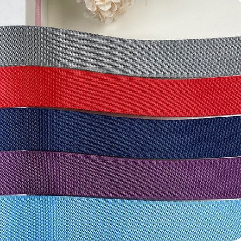厂家批发仿尼龙织带密纹美国纹人字纹包边斜肩带背包带宠物带辅料