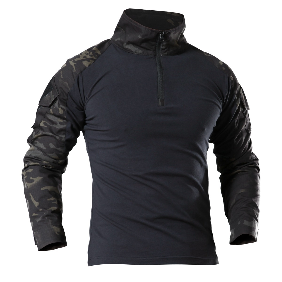 Cross-border Outdoor Black Tactics 2 Frog Suit Male military enthusiast Slimming quick-drying Frog Suit top Training Uniform Long-sleeved T-shirt details Picture