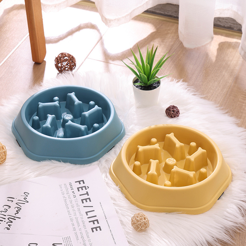 Pet supplies: Dog bowls, anti-choking slow food bowls, small and medium-sized dog feeders, cat food bowls, dog food anti-tipping bowls Specification image