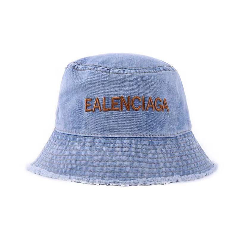 2025 New fringed denim hat for women, a versatile Japanese summer fisherman hat, a small bucket hat that covers and shows off the face without makeup Specification image