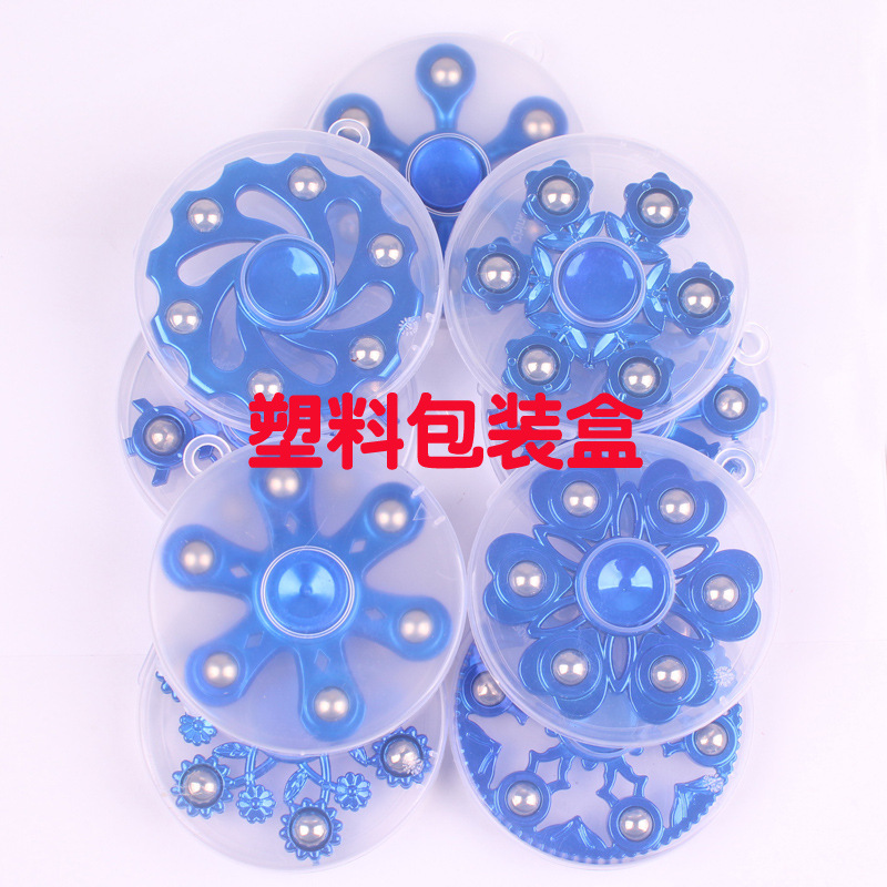 新款电镀钢珠指尖陀螺学生手指六珠指间陀镙儿童地摊玩具工厂批发产品图