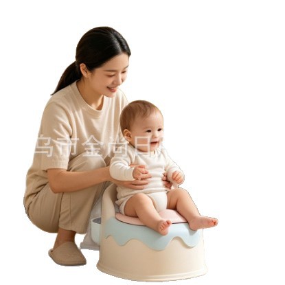 Cute children's toilet seat, special training toilet for boys and girls, infant, household portable toilet seat Item Picture