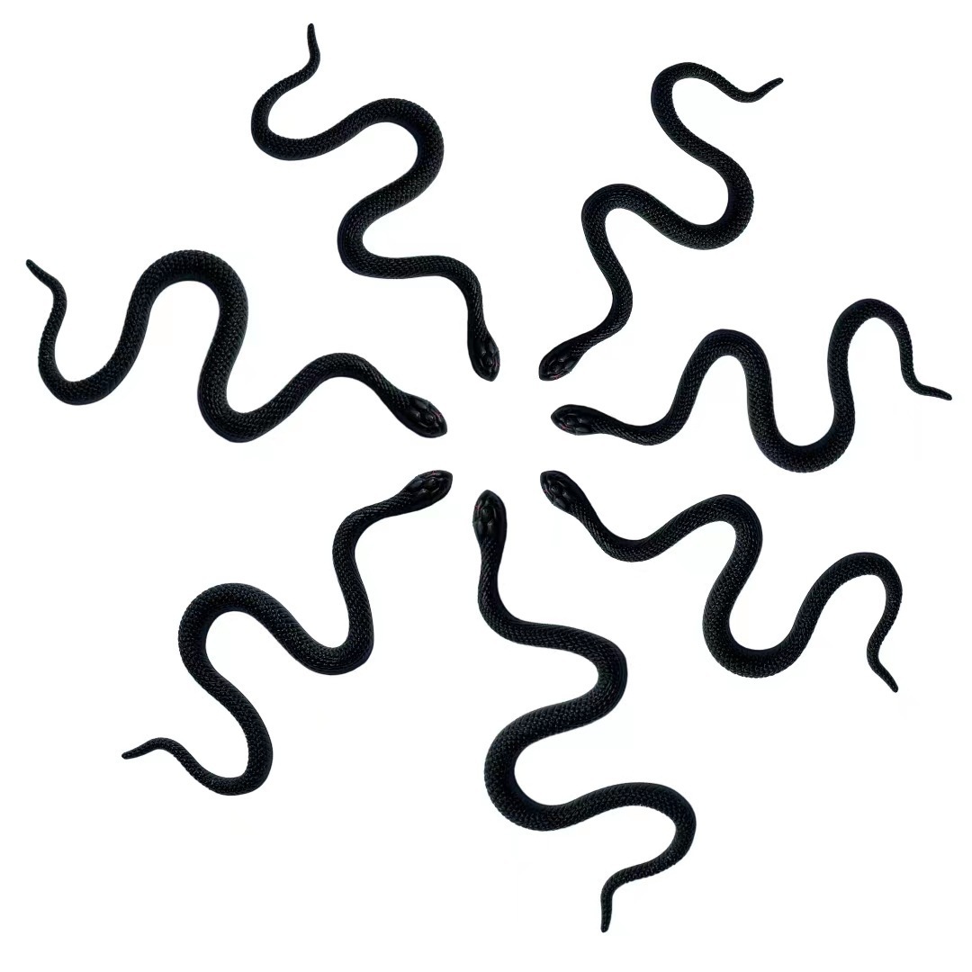 节日派对整蛊吓人高仿真蛇眼镜蛇圆头蛇水蛇软胶假蛇模型玩具产品图