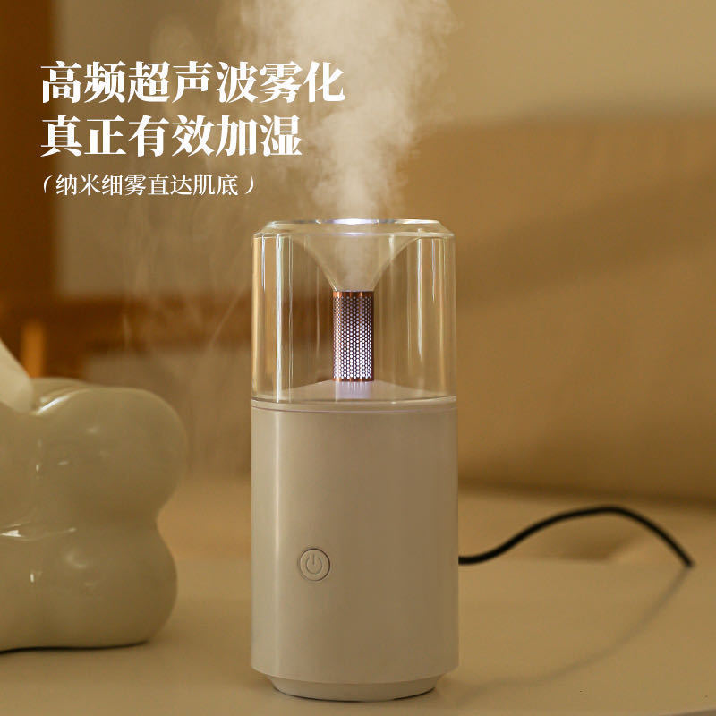 New car humidifier, car aroma diffuser, fog volume ambient light, indoor mini aroma diffuser, desktop candlelight light Application Scenario