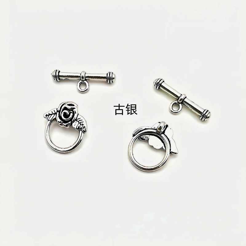 diy zinc alloy jewelry accessories OT buckle, clothing, luggage, bracelet, necklace, rose ring buckle manufacturer wholesale Specification image
