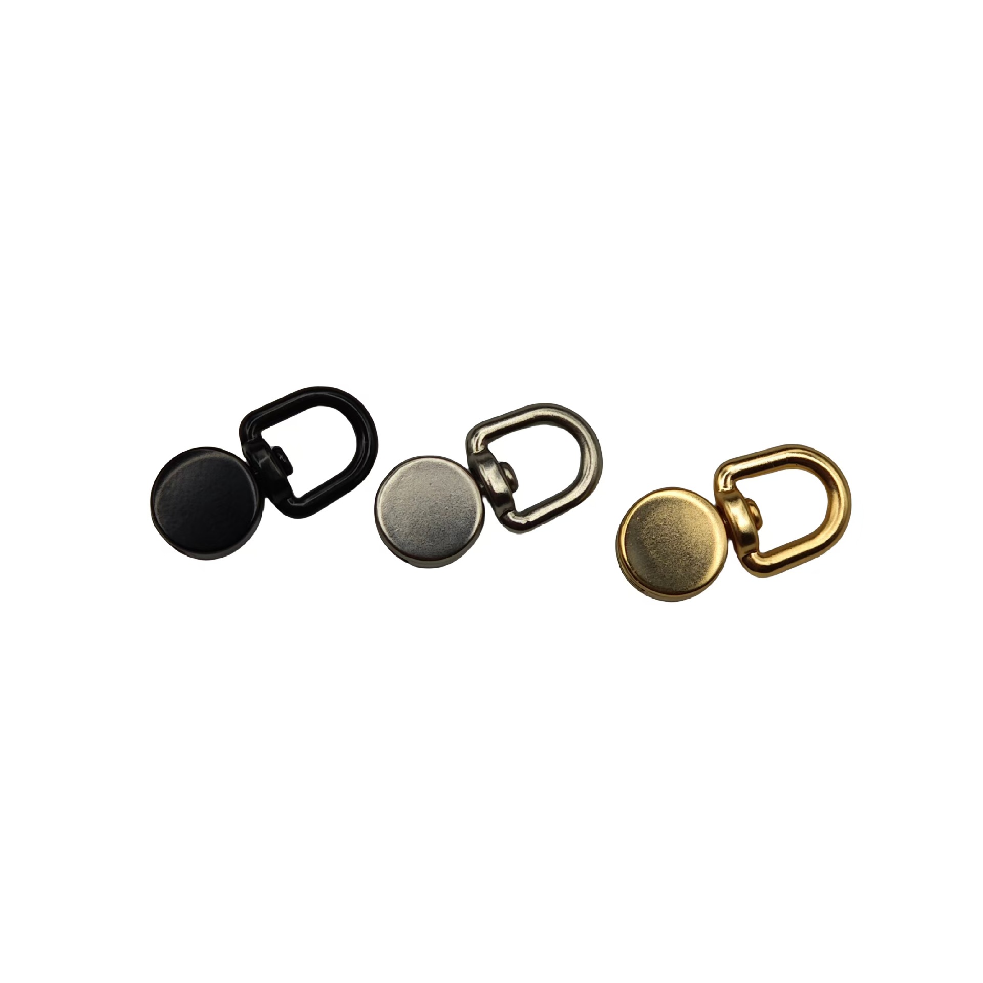 360-degree rotating buckle mobile phone lanyard, hardware back patch, fixing gasket, clamp plate, zinc alloy matte gold link, hanging buckle Item Picture