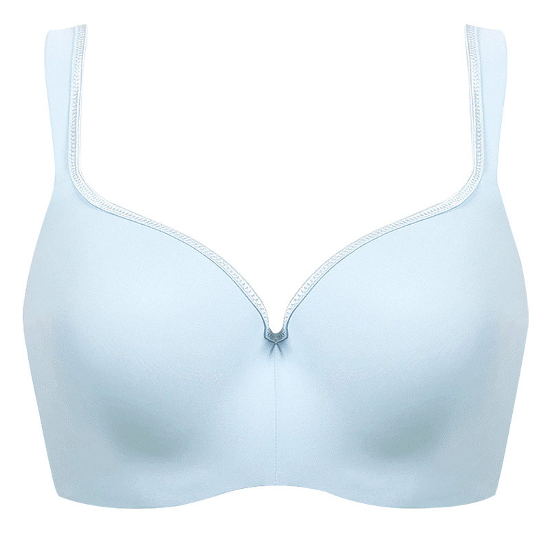 Cross-border large-sized seamless lingerie, women's thin bra, large chest, 200 pounds, fat girl bra, gathering anti-sagging, adjustable type Item Picture