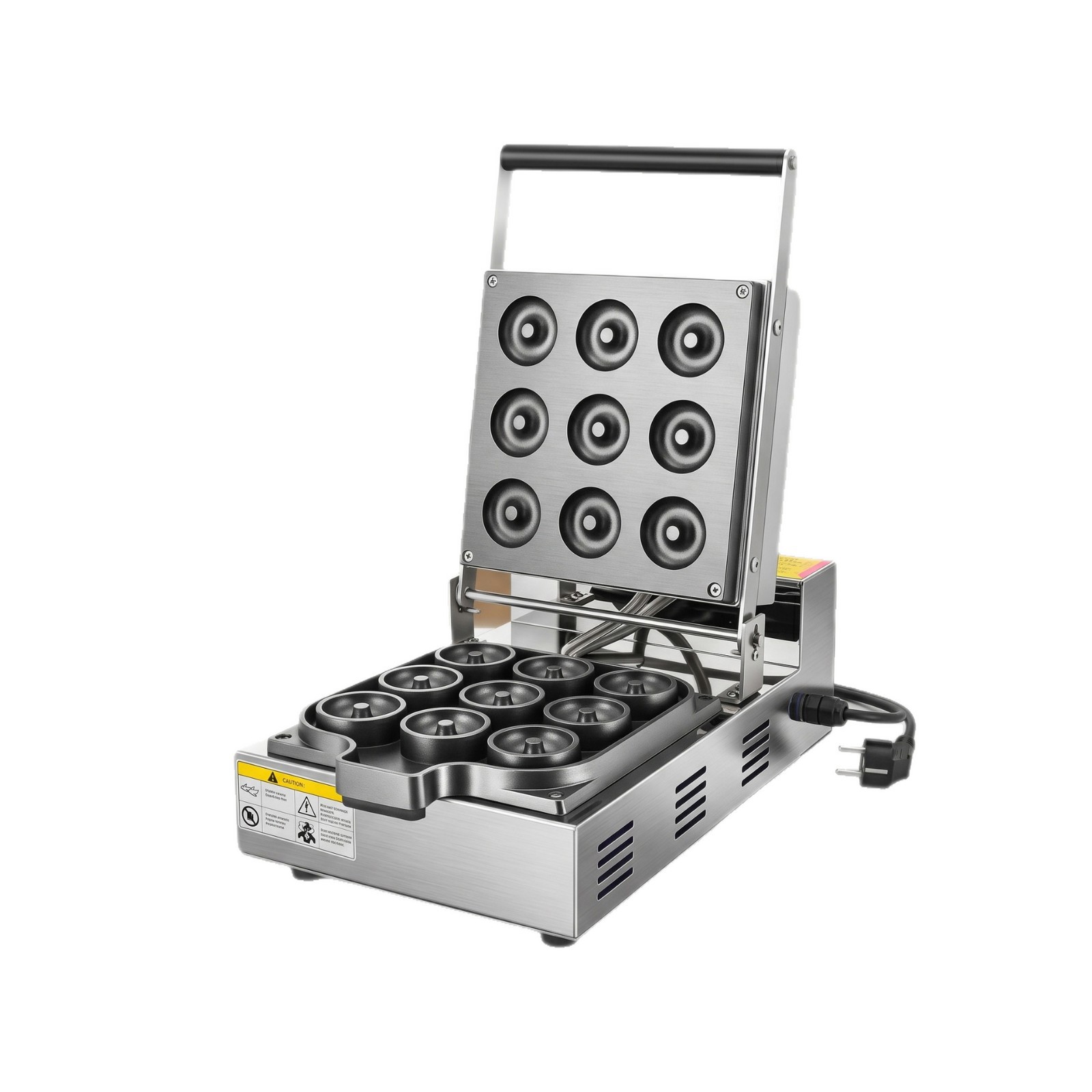 Wholesale of commercial doughnut shaping and baking machines for Internet celebrities, non-stick waffle machines for street vending, and snack baking equipment manufacturers Item Picture
